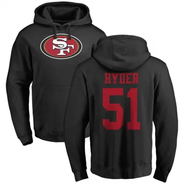 Black Men's Kerry Hyder Jr. San Francisco 49ers Pro Line Logo Pullover Hoodie