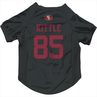 Black San Francisco 49ers George Kittle   Dog & Cat Pet Jersey