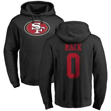 Black Youth Austin Mack San Francisco 49ers Pro Line Logo Pullover Hoodie