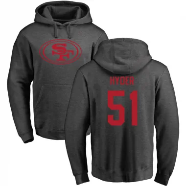 Men's Kerry Hyder Jr. San Francisco 49ers Pro Line by Branded Ash One Color Pullover Hoodie