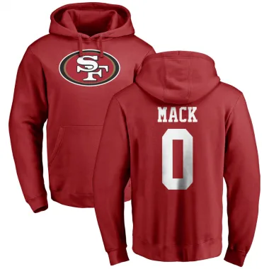 Red Youth Austin Mack San Francisco 49ers Pro Line Logo Pullover Hoodie