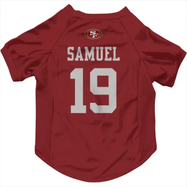 Scarlet San Francisco 49ers Deebo Samuel   Dog & Cat Pet Jersey
