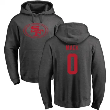 Youth Austin Mack San Francisco 49ers Pro Line by Branded Ash One Color Pullover Hoodie