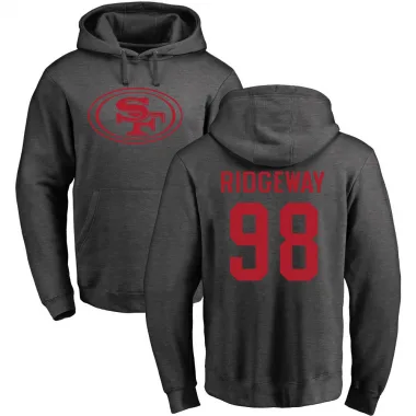 Youth Hassan Ridgeway San Francisco 49ers Pro Line by Branded Ash One Color Pullover Hoodie