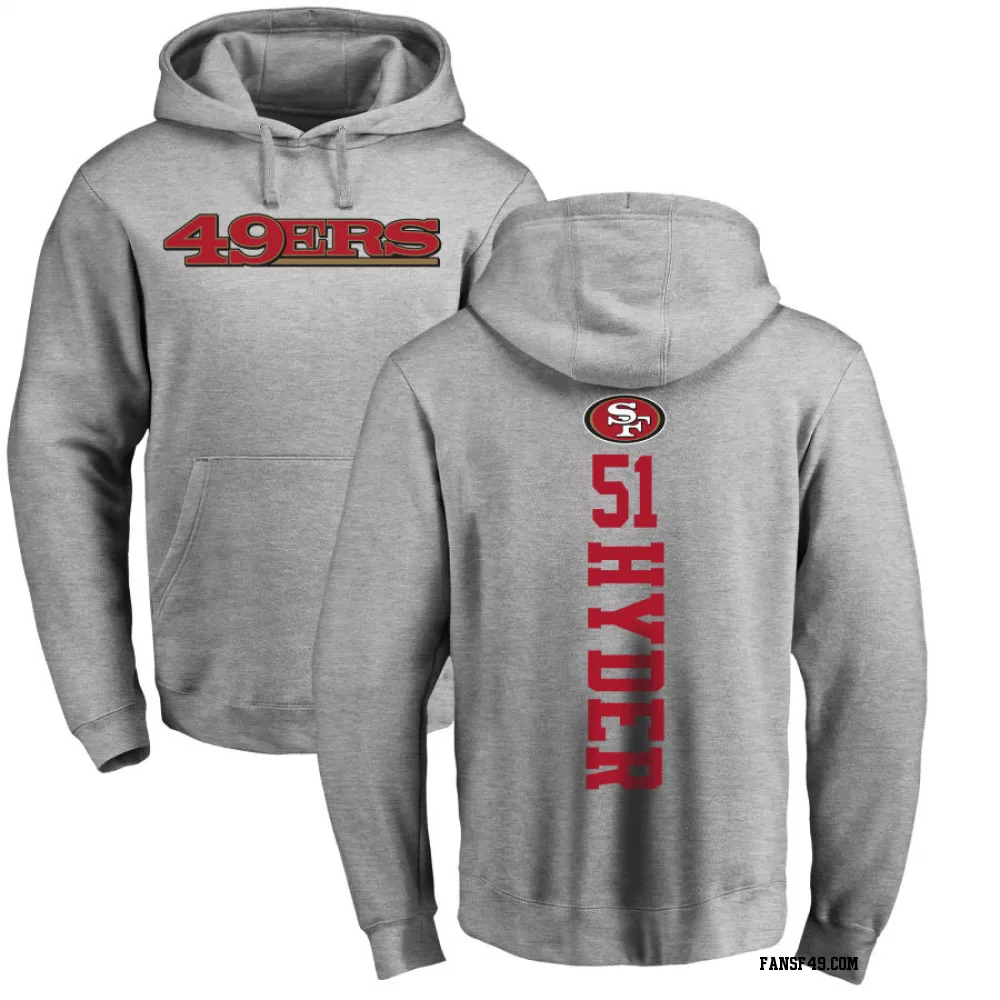 Youth Kerry Hyder Jr. San Francisco 49ers Pro Line Ash Backer Pullover Hoodie